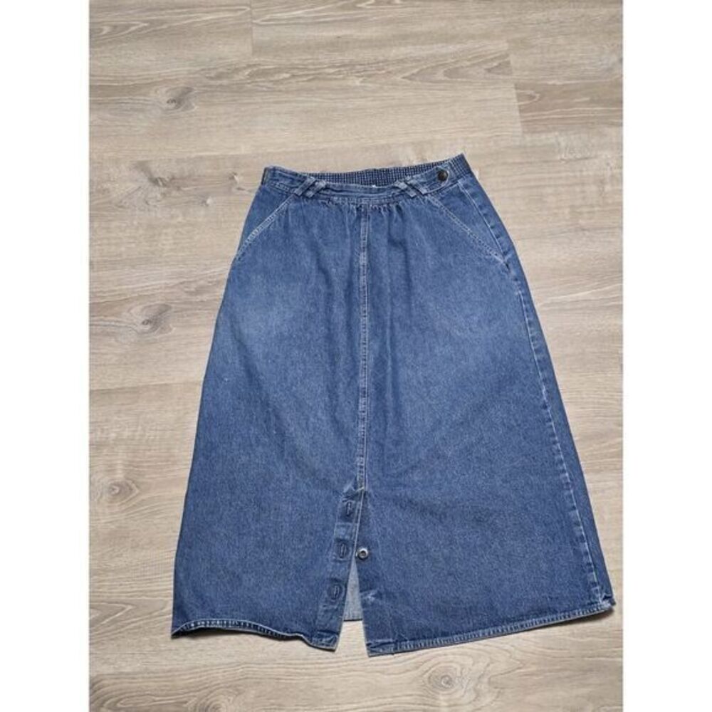 Vintage Sasson Paris Women's Denim Blue Jean Long Skirt Size 10‎